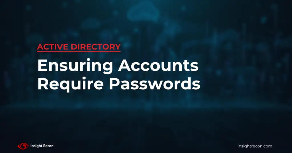 Blog article feature image for ensuring all accounts require a password