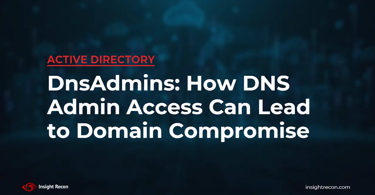 Blog article feature image for DnsAdmins Group membership